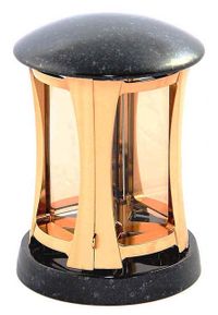 Granitinė moderni žvakidė (bronza)